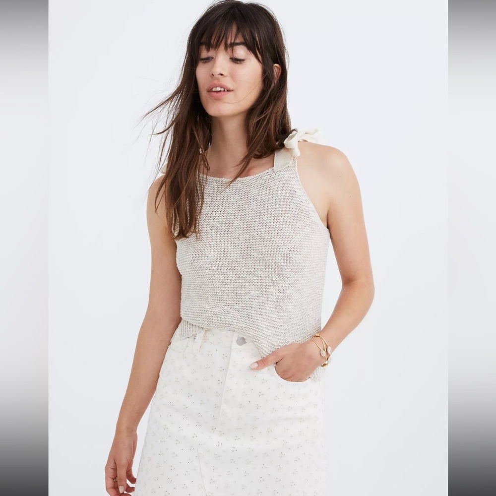 Madewell Highgate Tie-Strap Sweater Tank